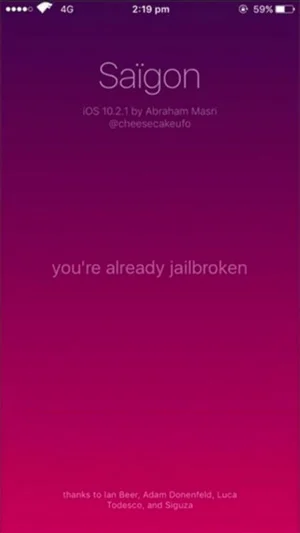 iphone ios 10.2.1 jailbreak saigon