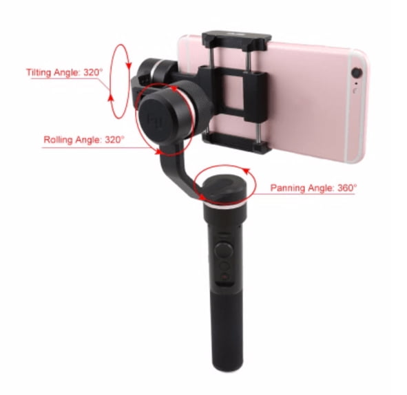 promotion stabilisateur 3 axes feiyutech spg pour smartphone et gopro