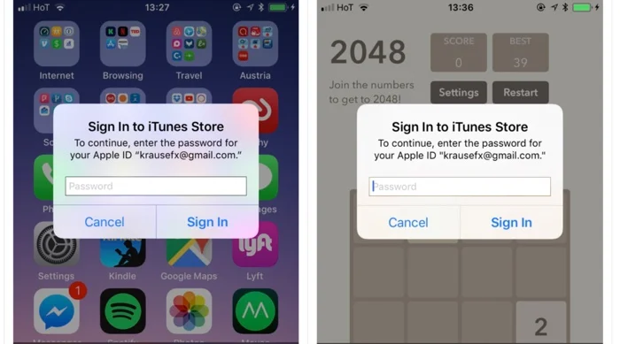 tentative phishing identifiant apple sur iphone