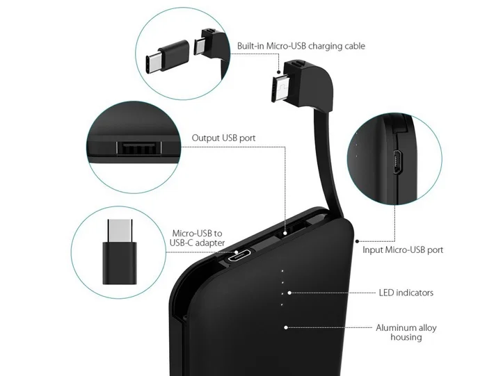 test powerbank chargeur batterie externe dodocool