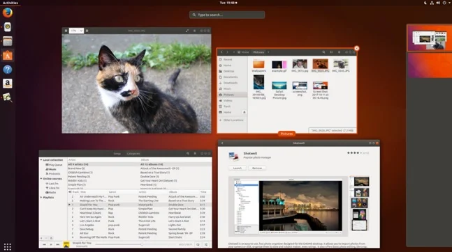workspace ubuntu 17.10 Artful Aardvark