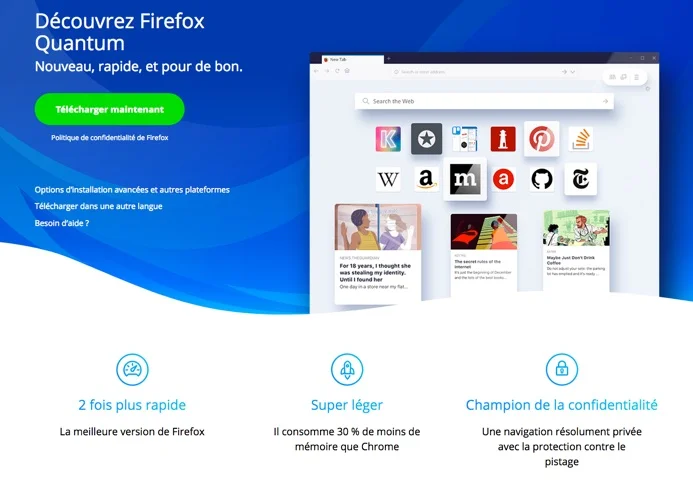 firefox quantum version 57