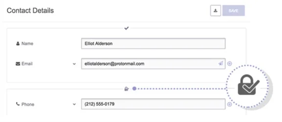 protonmail contacts chiffres