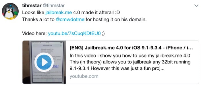 jailbreak me 4.0 disponible