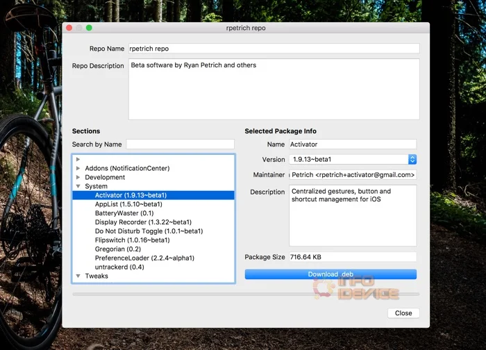cydownloader telecharger tweak cydia sur mac et windows