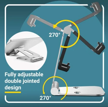 test support orientable universel olixar pour smartphone et tablette