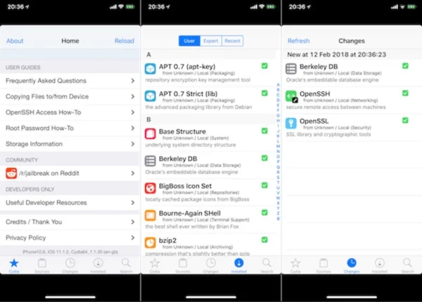 cydia fonctionne avec le jailbreak ios 11 sur iphone x