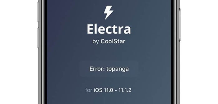 solution pour error topanga jailbreak electra ios 11