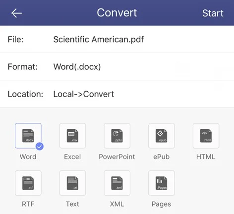 convertir pdf en word excel powerpoint