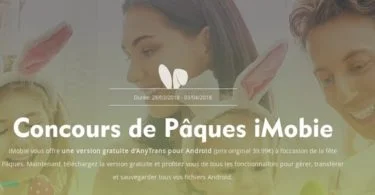 imobie anytrans android grattuit paques