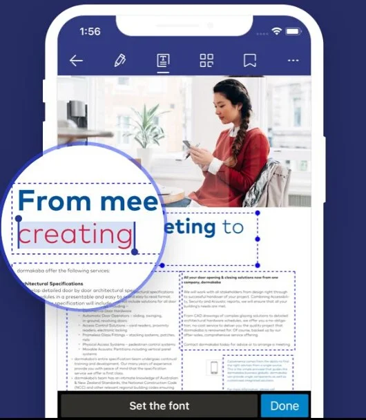 modifier document pdf avec pdfelement sur iphone