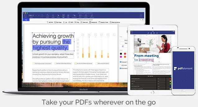 pdfelement disponible sur ios et android