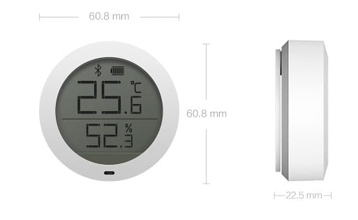 xiaomi mijia bluetooth capteur humidite et temperature