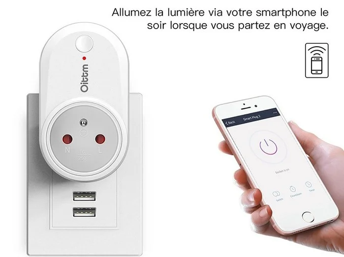 controle prise connectee oittm avec son iphone