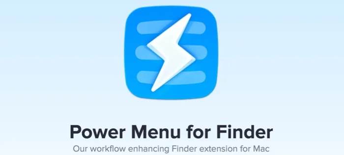 utilitaire power menu pour finder
