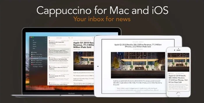 CappuccinoApp pour ios et mac