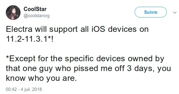 electra jailbreak ios 11.3.1