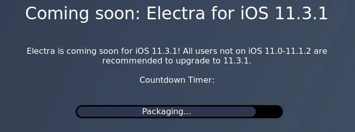 jailbreak electra ios 11.3.1 bientot