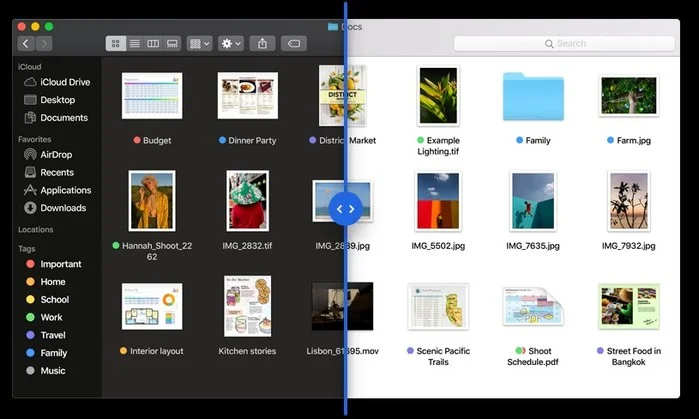 mode sombre macos mojave
