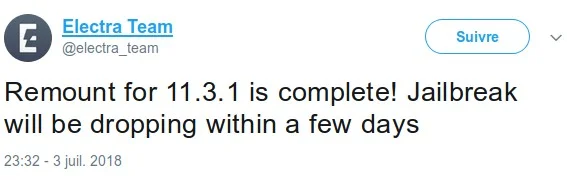 team electra jailbreak ios 11.3.1