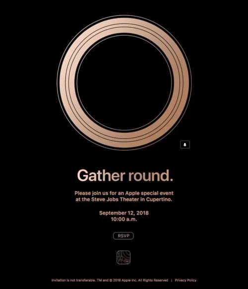 invitation keynote apple 2018