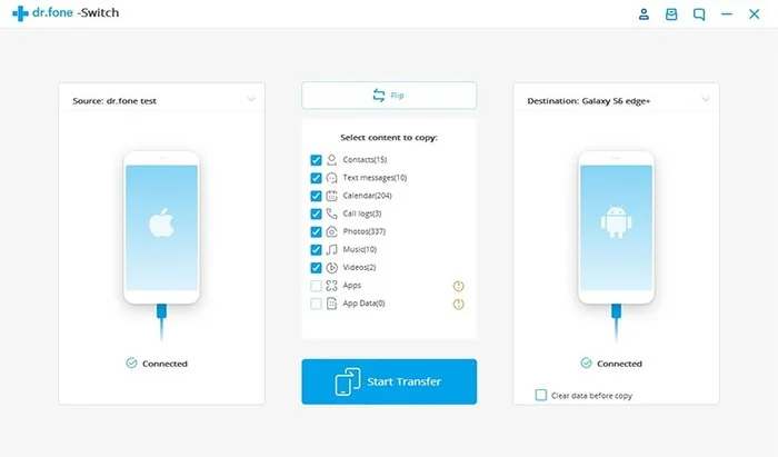 logiciel dr fone switch