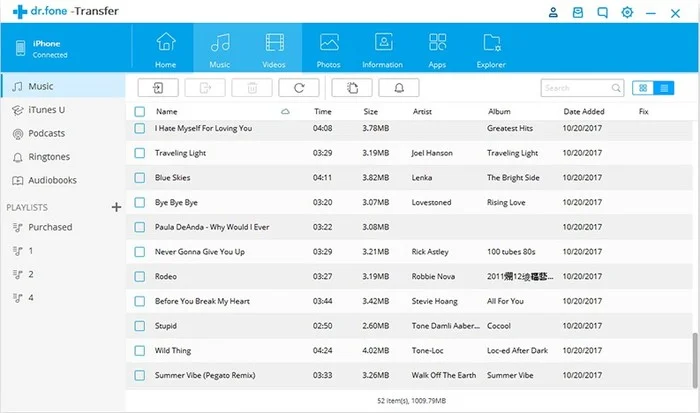 logiciel dr fone transfer