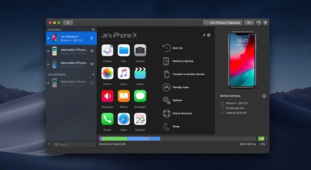 mode sombre imazing ios 12