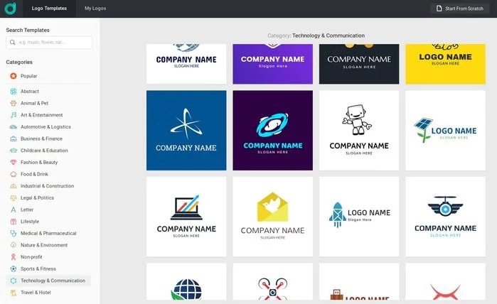 creer un logo avec designevo
