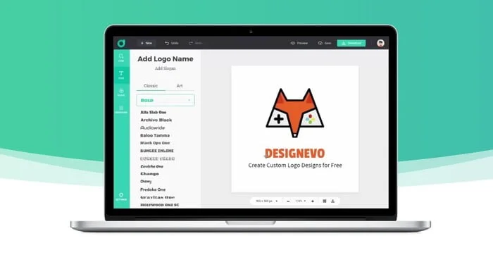 creer votre logo avec designevo