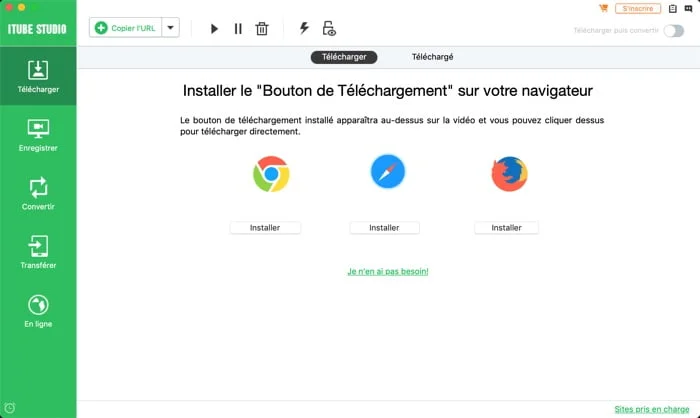 extension itube studio pour chrome firefox safari