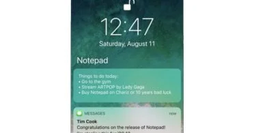 tweak notepad prise de note iphone