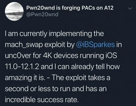 exploit machswap jailbreak unc0ver
