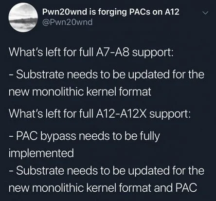jailbreak ios 12 compatible appareils a12