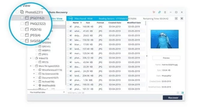 restaurer photo video avec wondershare recoverit