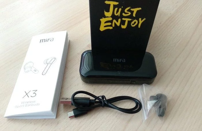 deballage ecouteurs bluetooth sans fil mifa x3
