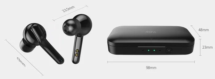 dimensions ecouteurs bluetooth sans fil mifa x3