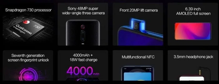 carcateristiques xiaomi mi 9t redmi k20