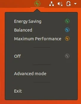 menu principal slimbook battery optimiser