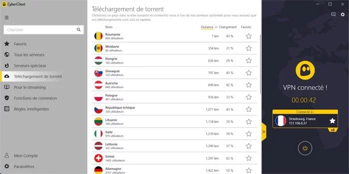 telechargement p2p torrent avec vpn cyberghost