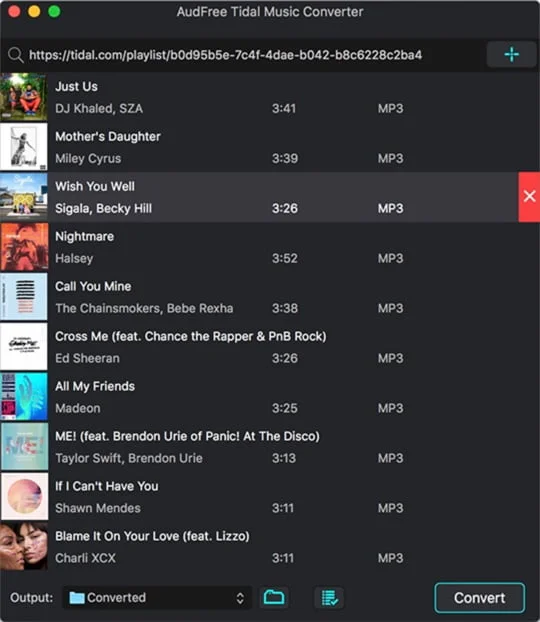 telecharger musique tidal audfree music converter