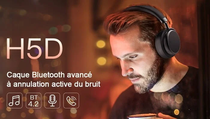 test casque bluetooth xsound h5d anc