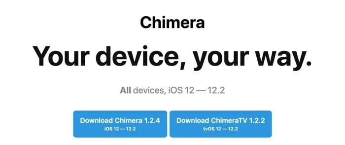 chimera jailreak ios 12.3