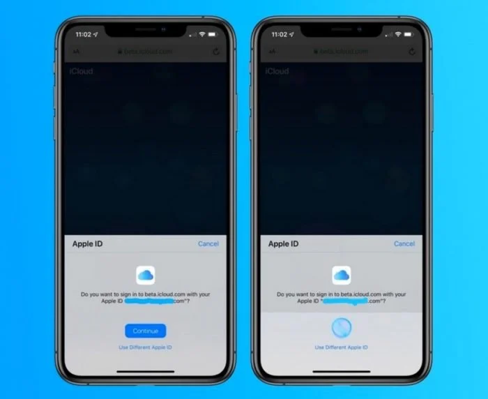 identification icloud ios 13