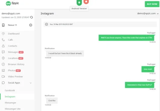 spyic espionner reseaux sociaux