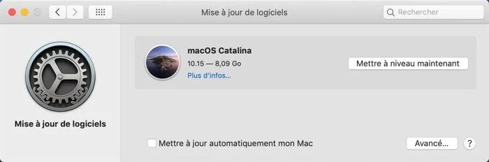 Mise A Jour Supplementaire Macos Catalina 10.15