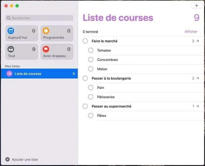 Refonte Application Rappels Sur Macos Catalina