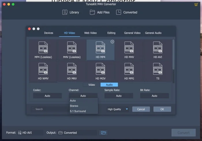 Tuneskit M4v Converter Modifier Channel