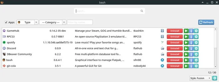 Bauh Gestionnaire De Paquets Snap Flatppak Et Appimage