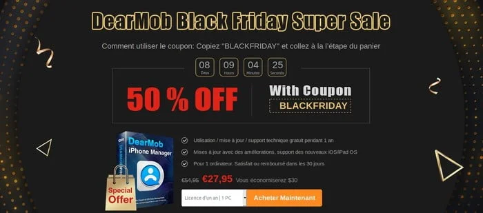 Black Friday Dearmod Iphone Manager